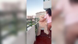 My Teddy Bear Bangs Me In The Terrace??