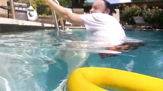Attractive Harry and Sex Large Angel Nurse Vicki Do Some Beneath Water Exercises!