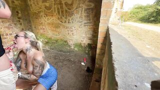 British Floozy Gets Screwed in Public UK Dogging with Married Cheat - Sophia May