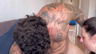 My Little Throat Sucks A Obese Ramrod Untill That guy Drops His Cum Little feet in action