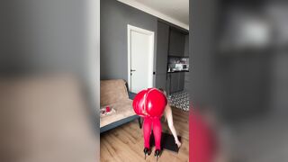 I Used My Butt as a Canvas – Red Paint Body Art