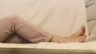 Stare at Her Beautiful Feet and Jerk off