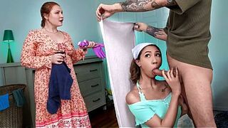 Stepbrother turns bullying into pounding oriental stepsister