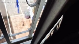 My Neighbour Nearly Caught Me Recording Her; I Masturbated Until I Think That babe Saw Me
