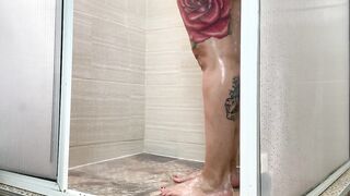 Foot Worship - Foot Shower, Shave & Red Nails