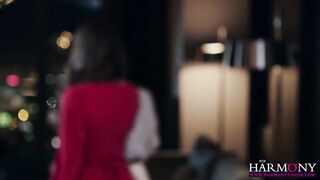 Pleasant lesbos making out