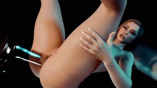 Breasty Cutie Has Anal Glass Sextoy - CG Porn