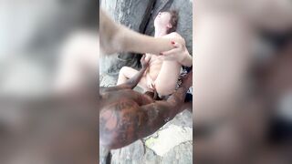 I shared my girlfriend with 2 strangers on the nudist beach.