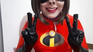 Cute Trans Elastic Bitch Giving a Oral-sex to BBC and Eating Cum after Deepthroat wearing a SADOMASOCHISM Nosehook