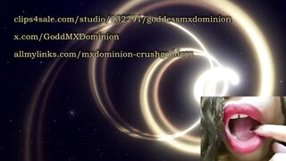 Dominatrix MXDominion and her paddle