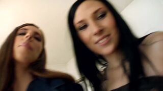 Jazmin with Nicole Evans with Nick Lang, Frank Gun and Reinhard European Cunt Screwing Tease#1