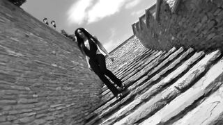 Alisha Fascinating EURO Anal Creampie with Lauro Giotto Outdoor, Brunette hair, Natural, Tiny melons, Teaser#1