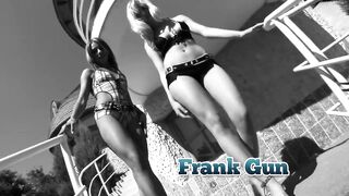Ivy with Roxy Rockat, Nick Lang and Frank Gun EURO cum exchange, pretty natural, tiny bazookas, Tease#1