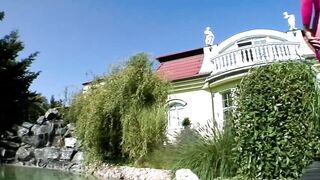 Jasmina Euro Solely Anal Facial with Mugur & Lauro Giotto outdoor teasing, body nylons, Butt Tease#three