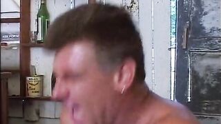 The farmer's wife gets fucked in the country by a town stud