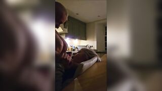 Cheating Aged Housewife Gets Banged in Her Kitchen by Excited Neighbor