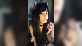 Punk Maid smokin' for u(full vid on my 0nlyfans/ManyVids)