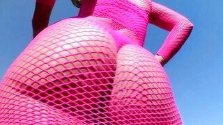 Jasmina Euro Solely Anal Facial with Mugur & Lauro Giotto outdoor teasing, body nylons, Booty Tease#two