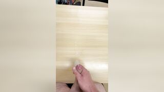 Getting Wet In Coarse Desk Snatch