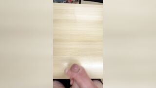 Getting Wet In Coarse Desk Snatch