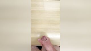 Getting Wet In Coarse Desk Snatch
