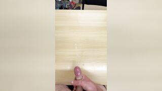 Getting Wet In Coarse Desk Snatch