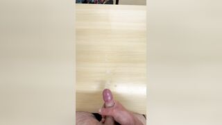 Getting Wet In Coarse Desk Snatch