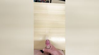 Getting Wet In Coarse Desk Snatch