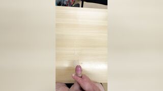 Getting Wet In Coarse Desk Snatch