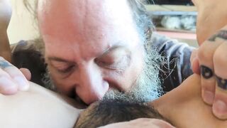 Aged Gringo Licks, Eats & Savors Lovely Mexican Vagina