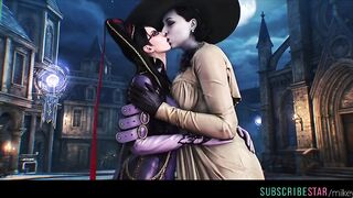 Crossover videogame lesbo movie scene Artificial intelligence Resident heartless Bayonetta