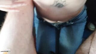A teenager on the teach couldn't resist and took it in her throat!
