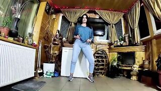 Cameltoe mother I'd like to fuck Twerks in Jeans Oral-job and Cum on Puffy Jacket preview