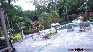 Spitting Covers Air During Her Intensive Piledriver Interracial Bang!