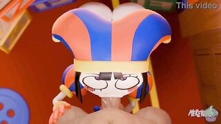 Pomni banging indeed hard and precious in the digital circus