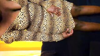 Cheetah print costume hiding one cool booty large butt