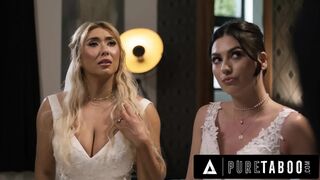 PURE TABOO Hopeless Lesbo Brides Cyber Doll & Megan Mistakes Submit To Homophobic Officiant