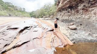 Beautiful YOUTHFUL COLLEGE HOTTY goes to the river after her classes and meets A STRANGER AND ENDS UP BANGING OUTDOORS IN COLOMBIA!