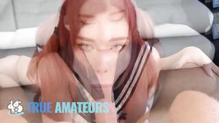TRUE AMATEURS - Sweetie Gives The Sloppiest Oral pleasure In advance of Her Booty Gets Stretched By A Dong