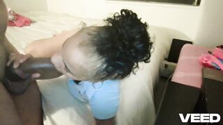 Black Cosplay Powder Blue Costume Amateur Oral pleasure Sucking Giant Weenie From Abode Homemade Late Night Bedroom