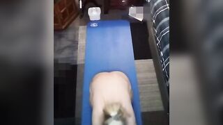 Hawt Aged big beautiful woman Doing Her Morning Yoga Routine!