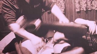 travesti pasiva cabalga en alojamiento