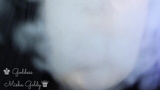 Cum to my large beige seduction and large hookah smoke!