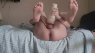 Slutty solo masturbation