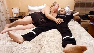 oral sex and sex with a obese woman in different positions