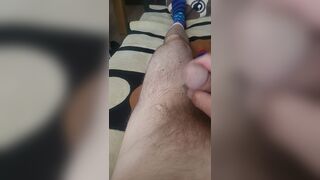 Hard Jerk off Fills Her Booty With Thick Cum