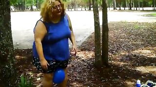 two bbws are balloon blowing and popping