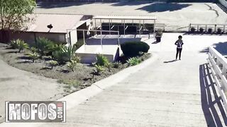 MOFOS - Olivia Austin Takes A Thick Schlong In Reverse Whilst Enjoying The Warm Sun On Her Skin