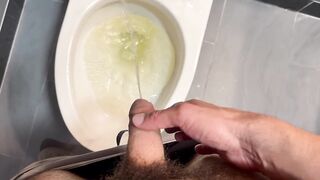 Peeing and jerking