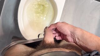 Peeing and jerking